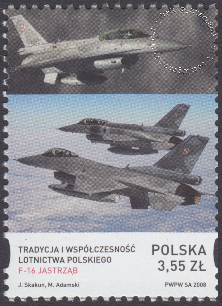 Tradycja i współczesność lotnictwa polskiego znaczek nr 4203