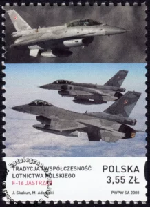 Tradycja i współczesność lotnictwa polskiego znaczek numer 4204