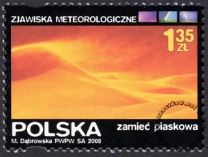 Zjawiska meteorologiczne znaczek numer 4205