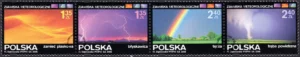 Zjawiska meteorologiczne znaczki numer 4205-4208