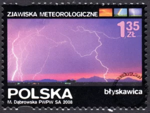 Zjawiska meteorologiczne znaczek numer 4206