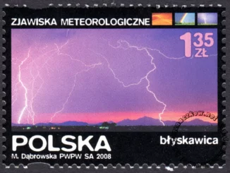 Zjawiska meteorologiczne znaczek numer 4206