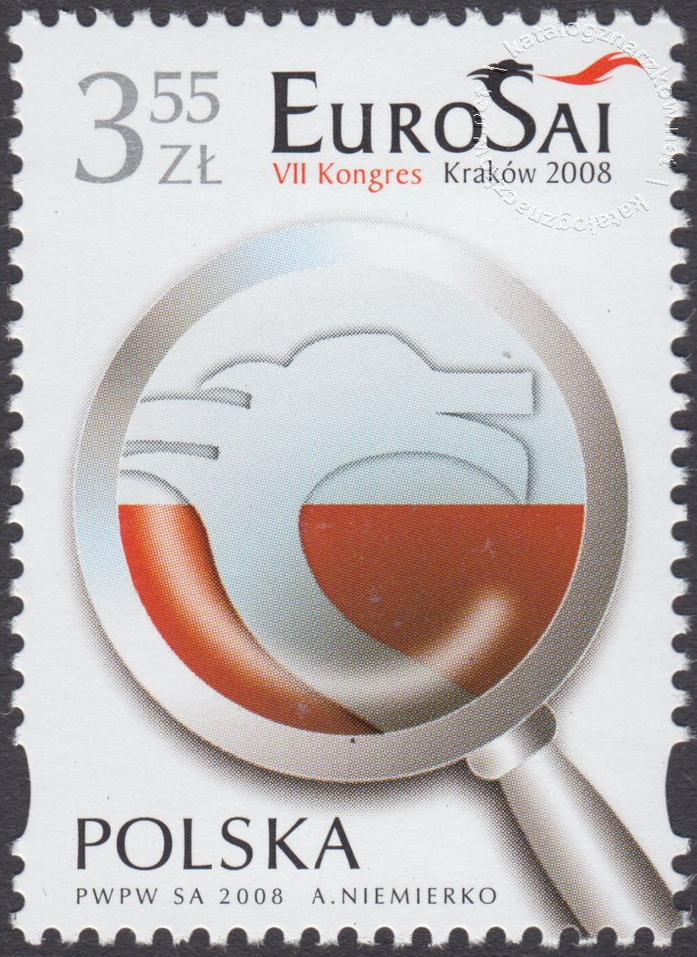 VII Kongres EUROSAI w Krakowie znaczek nr 4210