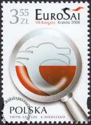 VII Kongres EUROSAI w Krakowie znaczek numer 4210