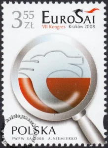 VII Kongres EUROSAI w Krakowie znaczek numer 4210