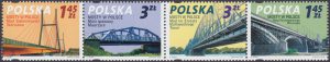 Mosty w Polsce znaczki nr 4223-4226