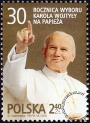 30 rocznica wyboru Karola Wojtyły na Papieża znaczek numer 4251