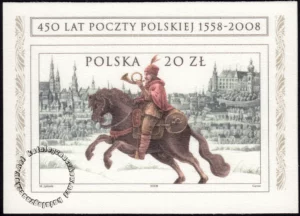450 lat Poczty Polskiej 1558-2008 blok numer 149