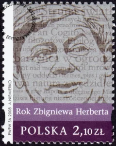 Rok Zbigniewa Herberta znaczek numer 4254