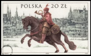450 lat Poczty Polskiej 1558-2008 znaczek numer 4256