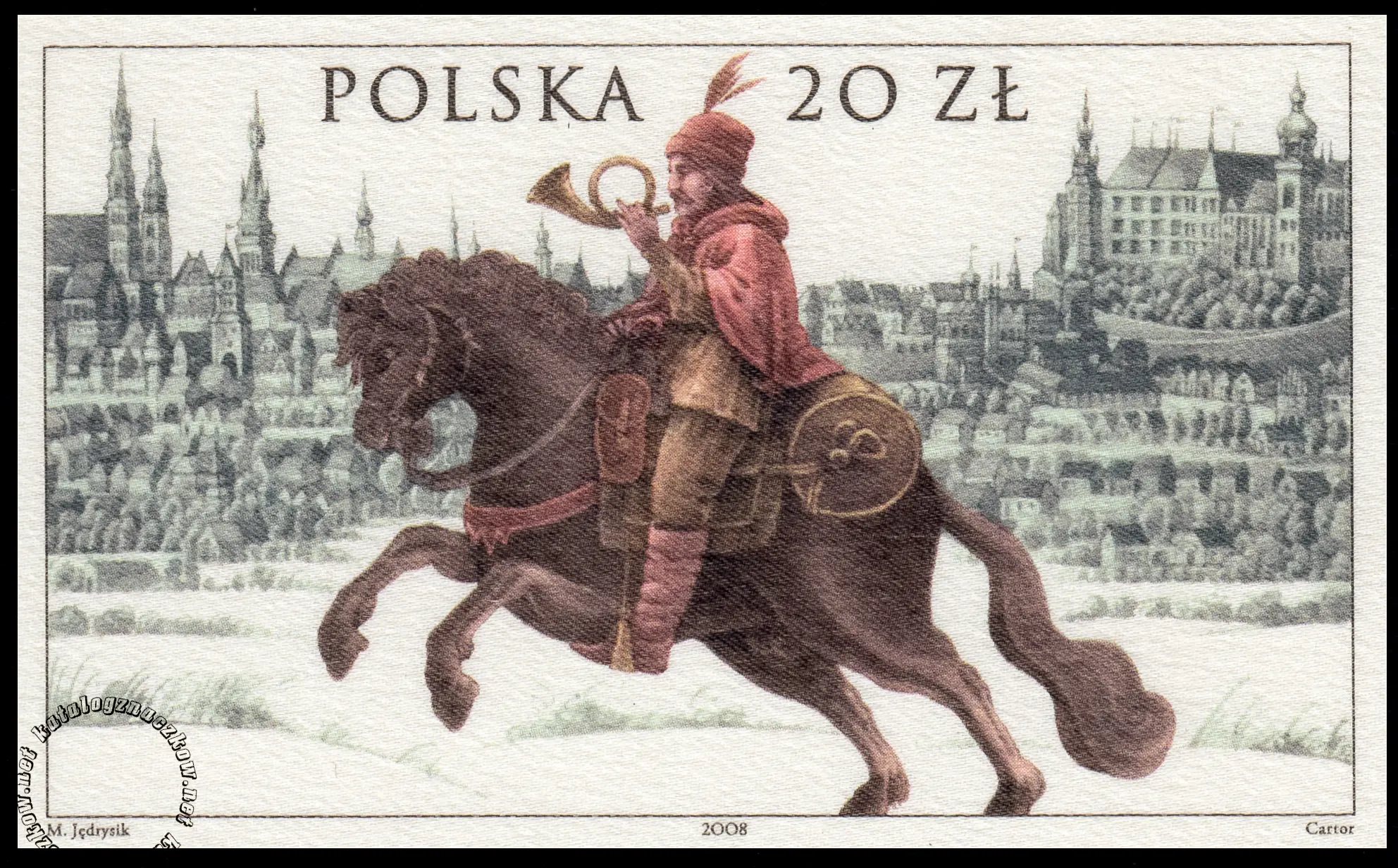 450 lat Poczty Polskiej 1558-2008 znaczek numer 4256