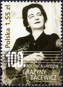 100 rocznica urodzin Grażyny Bacewicz znaczek numer 4276