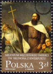 Milenium męczeńskiej śmierci św. Brunona z Kwerfurtu znaczek numer 4281