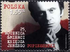 25 rocznica śmierci księdza Jerzego Popiełuszki znaczek numer 4306