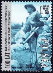 100 lat Tatrzańskiego Ochotniczego Pogotowia Ratunkowego znaczek numer 4307