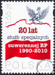 20 lat służb specjalnych suwerennej RP znaczek numer 4330