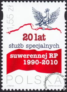 20 lat służb specjalnych suwerennej RP znaczek numer 4330