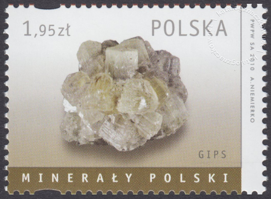 Minerały Polski znaczek nr 4343