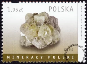 Minerały Polski znaczek numer 4343