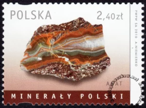 Minerały Polski znaczek numer 4344