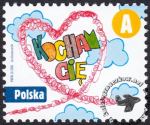 Kocham Cię znaczek numer 4354