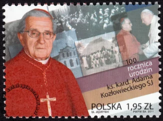 100 rocznica urodzin ks. kard. Adama Kozłowieckiego znaczek numer 4363
