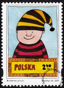 Gapiszon, Kwapiszon, Gucio i Cezar znaczek numer 4374