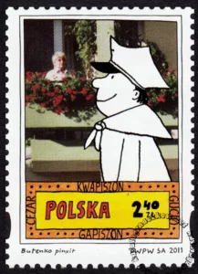 Gapiszon, Kwapiszon, Gucio i Cezar znaczek numer 4375
