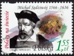 Polacy na świecie - Michał Sędziwój znaczek numer 4379