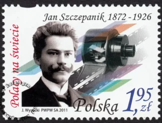 Polacy na świecie - Jan Szczepanik znaczek numer 4380
