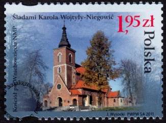 Śladami Karola Wojtyły - Niegowić znaczek numer 4384