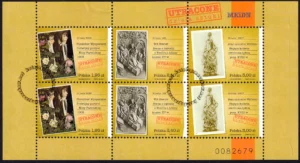 Utracone dzieła sztuki arkusz znaczków 4386-4388