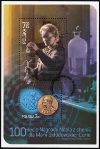 100-lecie Nagrody Nobla z chemii dla Marii Skłodowskiej-Curie blok numer 164