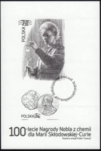 100-lecie Nagrody Nobla z chemii dla Marii Skłodowskiej-Curie blok numer 164C