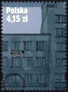 30 rocznica strajku w Wyższej Oficerskiej Szkole Pożarniczej w Warszawie znaczek numer 4394