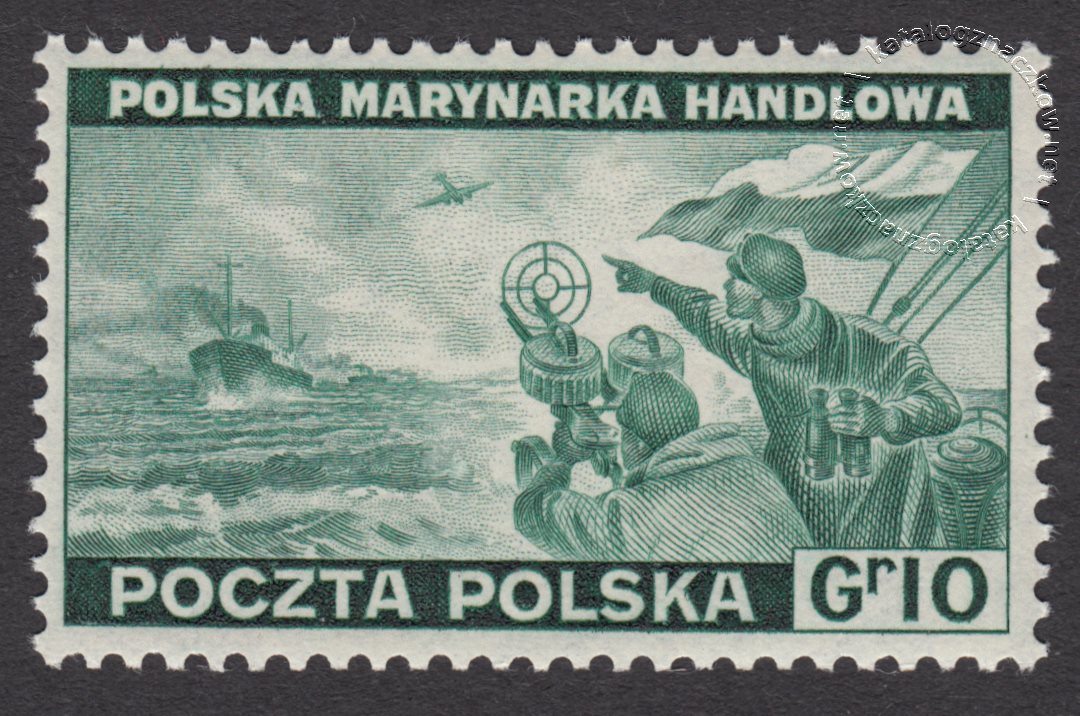 Polskie siły zbrojne w walce z Niemcami znaczek nr J338