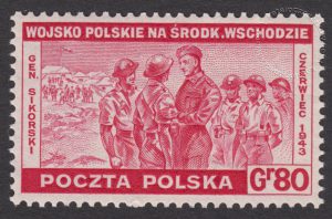 Polskie siły zbrojne w walce z Niemcami - znaczek nr M338