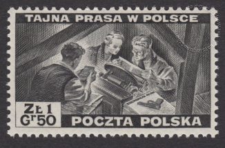 Polskie siły zbrojne w walce z Niemcami - znaczek nr O338