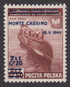 Zdobycie Monte Cassino - znaczek nr T338