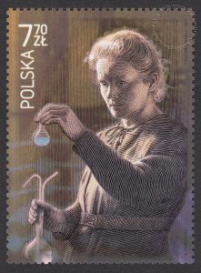 100-lecie Nagrody Nobla z chemii dla Marii Skłodowskiej-Curie - znaczek nr 4391