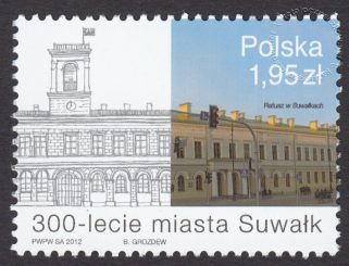 300-lecie miasta Suwałk - znaczek nr 4408
