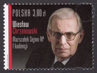 Wiesław Chrzanowski Marszałek Sejmu RP I kadencji - znaczek nr 4454