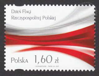 Dzień Flagi Rzeczypospolitej Polskiej - znaczek nr 4456