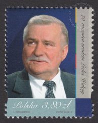 70 rocznica urodzin Lecha Wałęsy - znaczek nr 4486