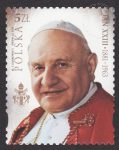 Kanonizacja Papieża Jana Pawła II i Jana XXIII - znaczek nr 4520