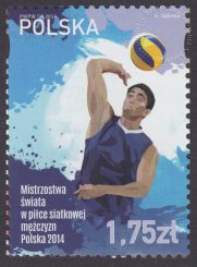 Mistrzostwa świata w piłce siatkowej mężczyzn Polska 2014 - znaczek nr 4550