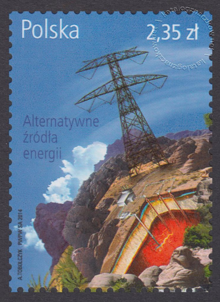 Alternatywne źródła energii - znaczek nr 4558