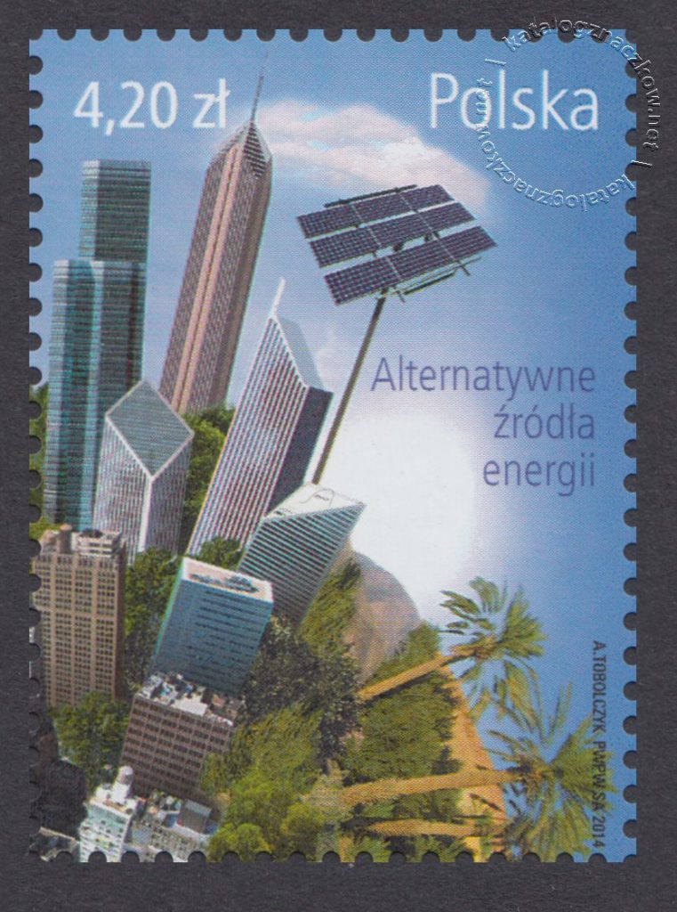 Alternatywne źródła energii - znaczek nr 4560