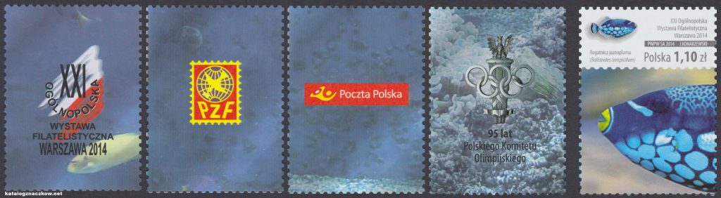 XXI Ogólnopolska Wystawa Filatelistyczna Warszawa 2014 - znaczek nr 4570