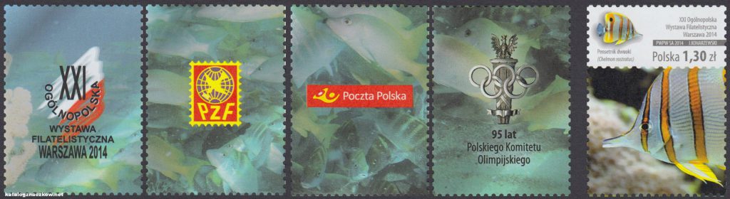 XXI Ogólnopolska Wystawa Filatelistyczna Warszawa 2014 - znaczek nr 4572